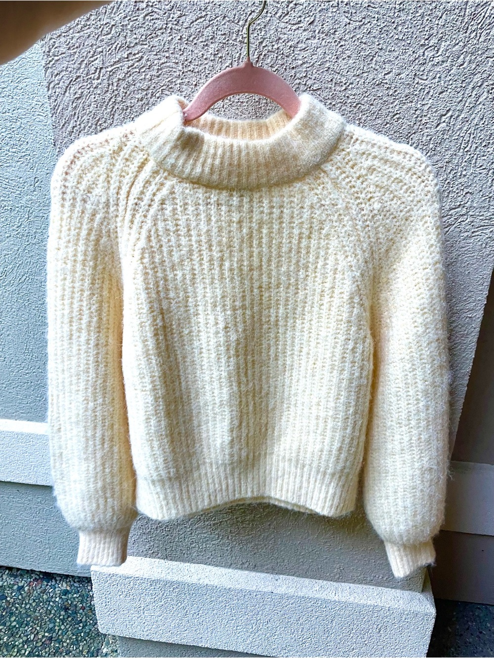 Universal Thread light yellow soft fluffy Sweater worn once